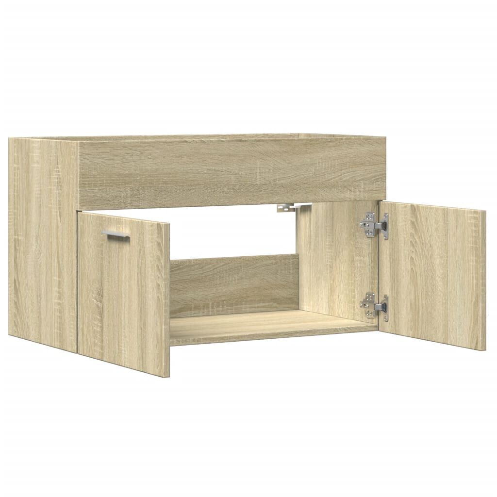 vidaXL Ντουλάπι Νιπτήρα Sonoma Δρυς 80 x 38,5 x 46 εκ. από Επεξ. Ξύλο