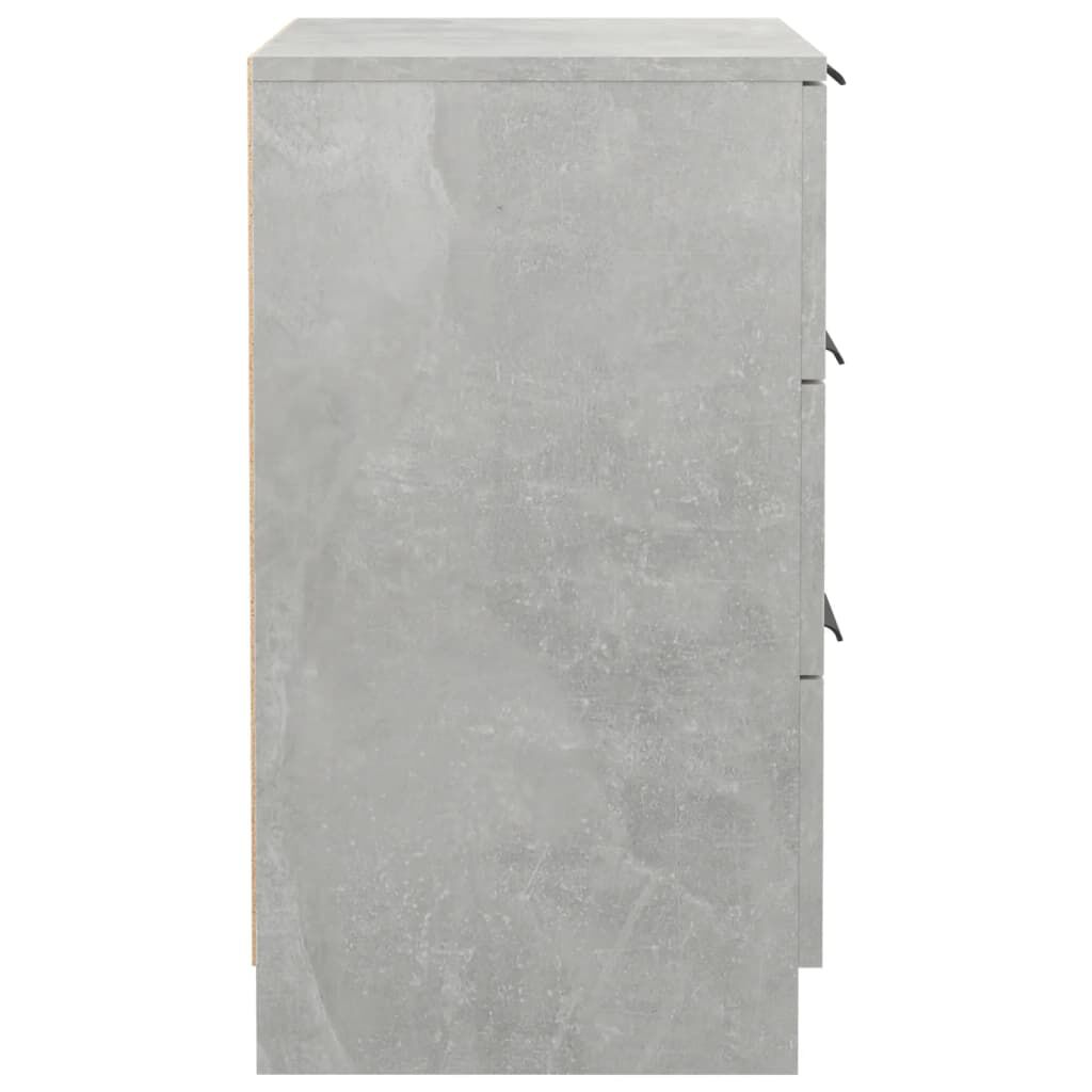 vidaXL Κομοδίνα Γκρι Σκυροδέματος 40x36x65 εκ.