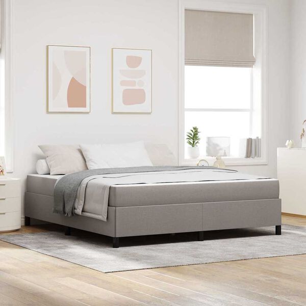 vidaXL &Kappa;&rho;&epsilon;&beta;ά&tau;&iota; &mu;&epsilon; &epsilon;&lambda;&alpha;&tau;ή&rho;&iota;&alpha; Taupe 180 x 200 cm ύ&phi;&alpha;&sigma;&mu;&alpha;