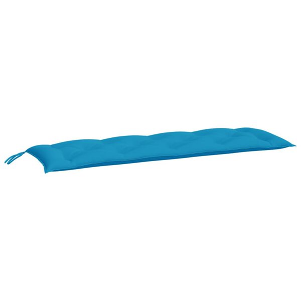 vidaXL Μαξιλάρια Πάγκου Κήπου 2 τεμ. γαλάζιο 150x50x7cm Ύφασμα Oxford