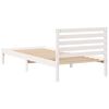 vidaXL Σκελετός Κρεβατιού Λευκό 80 x 220 cm Μασίφ ξύλο πεύκου