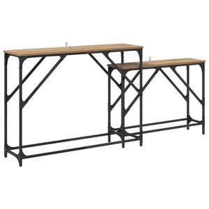 vidaXL &Tau;&rho;&alpha;&pi;έ&zeta;&iota; &kappa;&omicron;&nu;&sigma;ό&lambda;&alpha;&sigmaf; 2 &tau;&mu;&chi;. Artisan Oak 100 x 28 x 75 &epsilon;&kappa;.