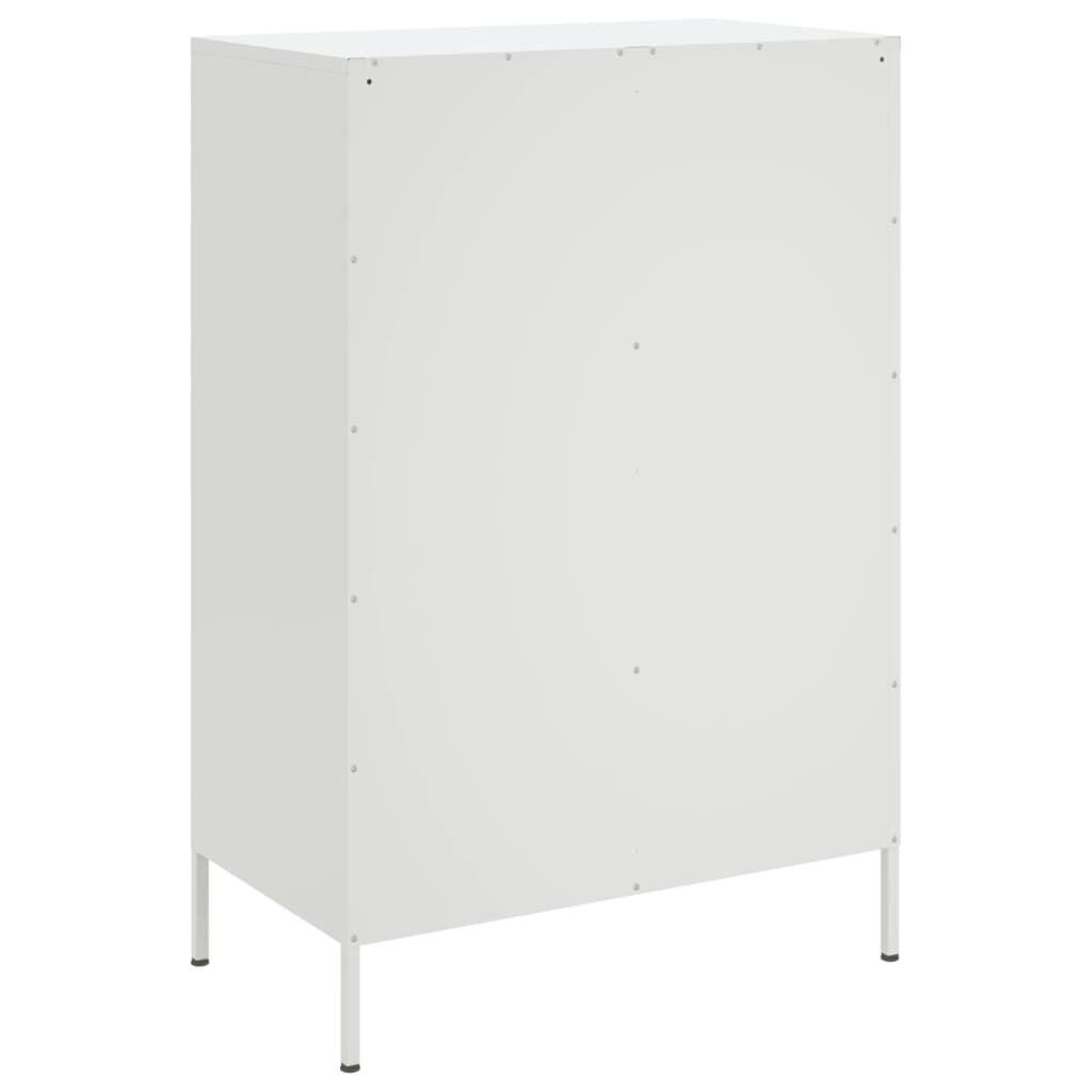 vidaXL Ντουλάπι Λευκό 68x39x101,5 εκ. από Χάλυβα