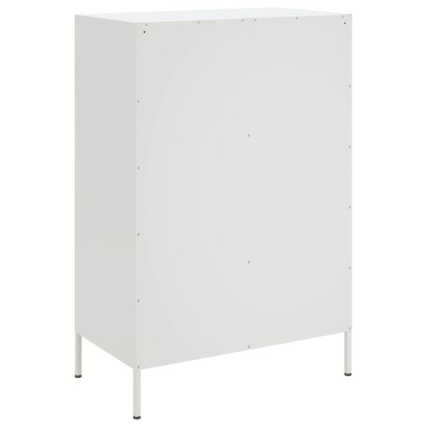 vidaXL Ντουλάπι Λευκό 68x39x101,5 εκ. από Χάλυβα