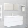 vidaXL Ντουλάπι Νιπτήρα Λευκό 100 x 38,5 x 45 εκ. από Επεξ. Ξύλο