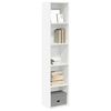 vidaXL Βιβλιοθήκη Λευκή 40x30x189 εκ. από Επεξεργασμένο Ξύλο