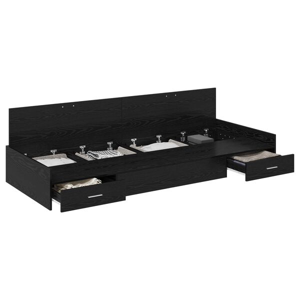 vidaXL &Sigma;&kappa;&epsilon;&lambda;&epsilon;&tau;ό&sigmaf; &Kappa;&rho;&epsilon;&beta;&alpha;&tau;&iota;&omicron;ύ &Mu;&alpha;ύ&rho;&eta; &Omicron;&xi;&upsilon;ά 80 x 200 cm &Epsilon;&pi;&epsilon;&xi;&epsilon;&rho;&gamma;&alpha;&sigma;&mu;έ&nu;&omicron; &xi;ύ&lambda;&omicron;