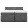 vidaXL &Kappa;&rho;&epsilon;&beta;ά&tau;&iota; Boxspring &mu;&epsilon; &Sigma;&tau;&rho;ώ&mu;&alpha; &Sigma;&kappa;&omicron;ύ&rho;&omicron; &Gamma;&kappa;&rho;&iota; 200x200 &epsilon;&kappa;. &Upsilon;&phi;&alpha;&sigma;&mu;ά&tau;&iota;&nu;&omicron;
