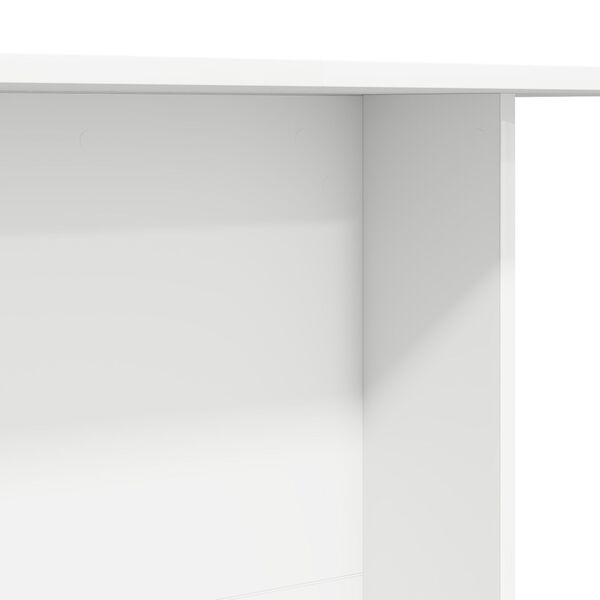 vidaXL Τραπέζι Φαγητού Λευκό 110x60x75 εκ Επεξεργασμένο Ξύλο