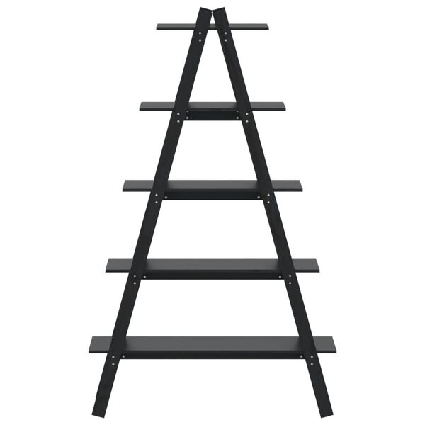 vidaXL Ραφιέρα 5 Επιπέδων Σχήμα Α 110x40x180,5 εκ. Μασίφ Ξύλο Πεύκου