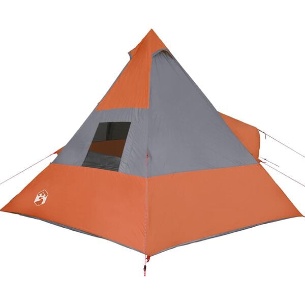 vidaXL Σκηνή Κάμπινγκ Tipi 7 Ατόμων Αδιάβροχη Πορτοκαλί