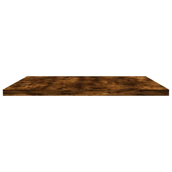 vidaXL Ράφια Τοίχου 4 τεμ. Καπνιστή Δρυς 60x40x1,5 εκ. Επεξεργ. Ξύλο
