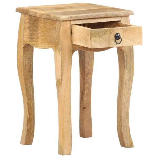 vidaXL Κομοδίνο 28 x 28 x 46 εκ. από Μασίφ Ξύλο Μάνγκο
