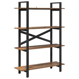 vidaXL &Rho;ά&phi;&iota; &Beta;&iota;&beta;&lambda;ί&omega;&nu; 4 &epsilon;&pi;&iota;&pi;έ&delta;&omega;&nu; 100 x 33,5 x 140 &epsilon;&kappa; &Epsilon;&pi;&epsilon;&xi;&epsilon;&rho;&gamma;&alpha;&sigma;&mu;έ&nu;&omicron; &Xi;ύ&lambda;&omicron;