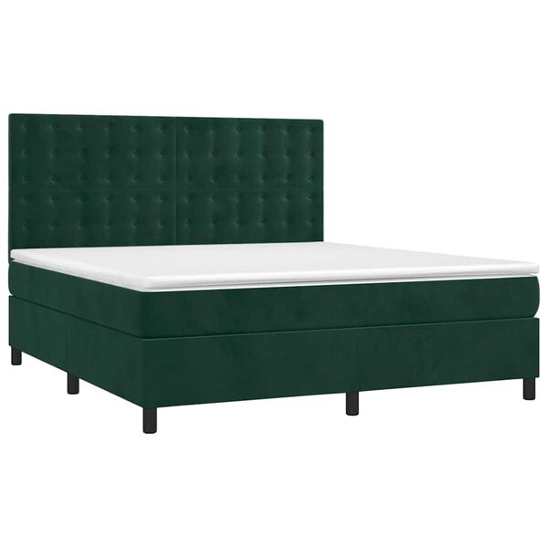 vidaXL &Kappa;&rho;&epsilon;&beta;ά&tau;&iota; Boxspring &mu;&epsilon; &Sigma;&tau;&rho;ώ&mu;&alpha; &Sigma;&kappa;&omicron;ύ&rho;&omicron; &Pi;&rho;ά&sigma;&iota;&nu;&omicron; 180x200&epsilon;&kappa;. &Beta;&epsilon;&lambda;&omicron;ύ&delta;&iota;&nu;&omicron;