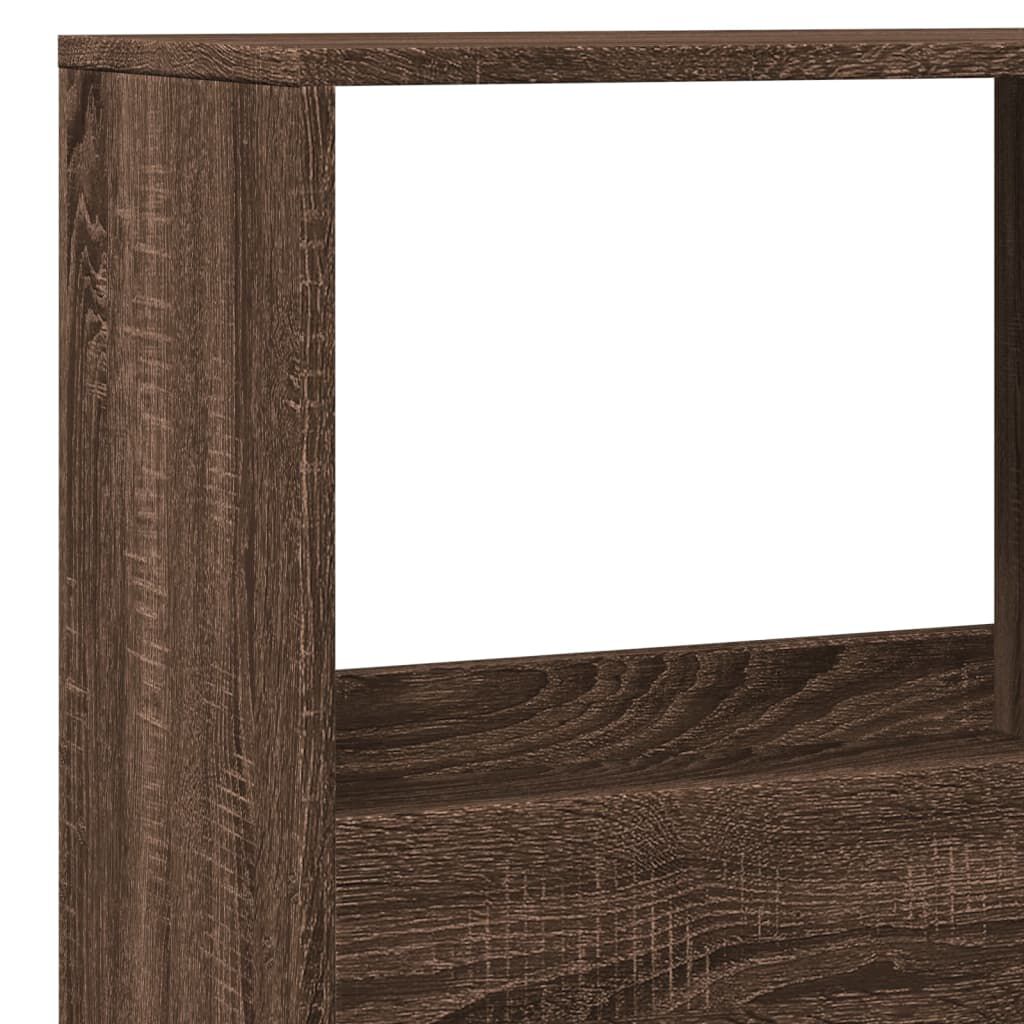 vidaXL Βιβλιοθήκη Καφέ Δρυς 100x33x155,5 εκ. από Επεξεργασμένο Ξύλο