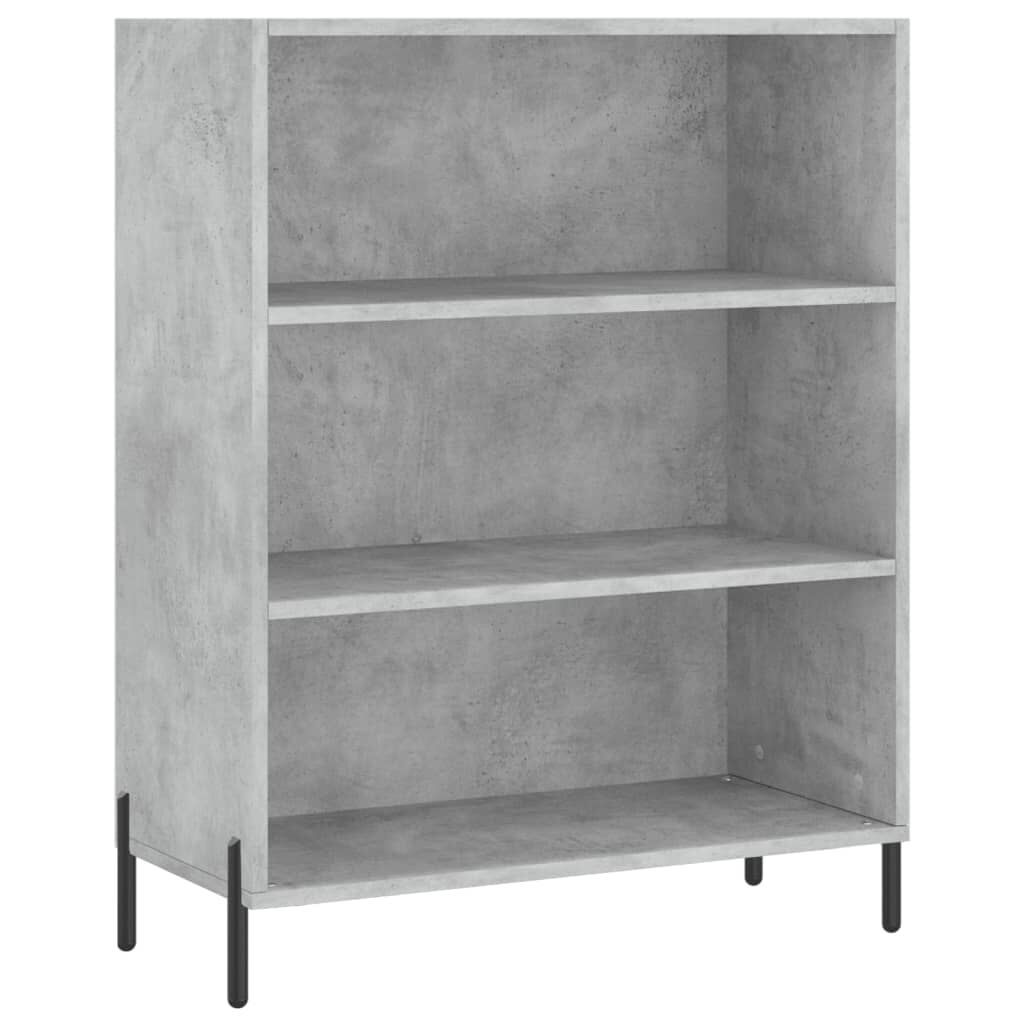 vidaXL Ντουλάπι Γκρι Σκυροδέματος 69,5x32,5x180 εκ. Επεξεργασμένο Ξύλο