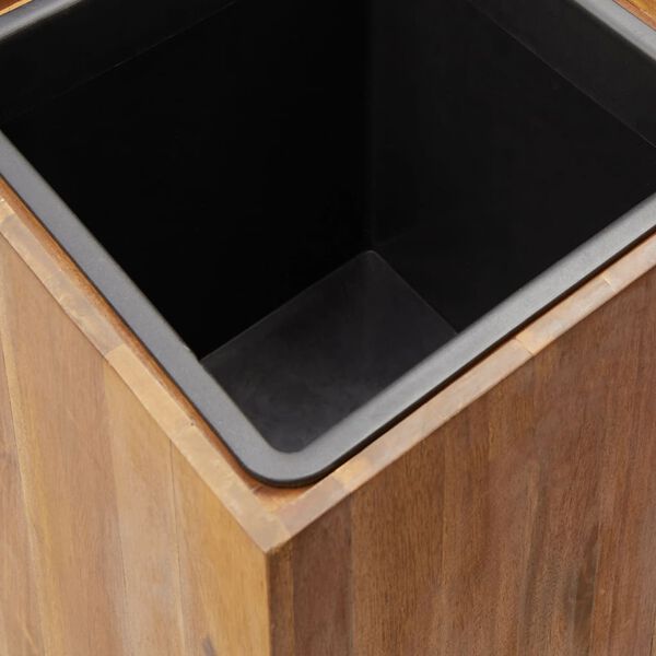vidaXL Ζαρντινιέρα Υπερυψωμένη 33,5 x 33,5 x 60 εκ. Μασίφ Ξύλο Ακακίας