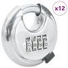 vidaXL &Kappa;&lambda;&epsilon;&iota;&delta;ώ&mu;&alpha;&tau;&alpha; Discus &mu;&epsilon; &Kappa;&lambda;&epsilon;&iota;&delta;&iota;ά 12 pcs &Alpha;&sigma;&eta;&mu;ί 7 x 2,3 x 7 &epsilon;&kappa;