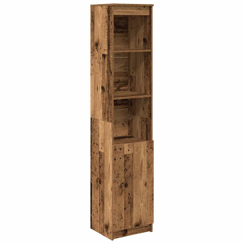 vidaXL Ντουλάπι Όψη Παλαιού Ξύλου 37,5x35x180 εκ. Επεξεργασμένο Ξύλο