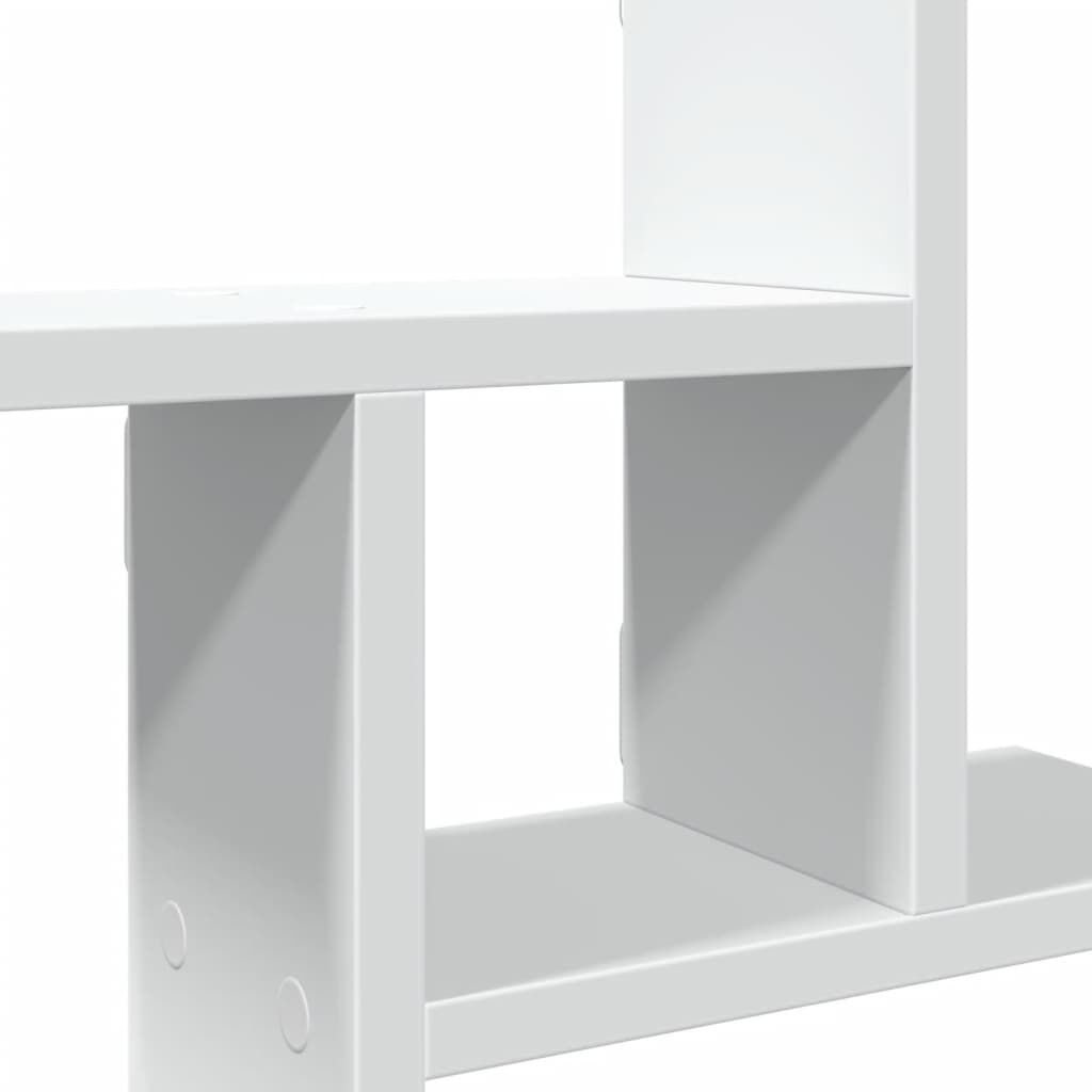 vidaXL Ραφιέρες Τοίχου 2 τεμ. Λευκές 38x12x38 εκ. από Επεξ. Ξύλο