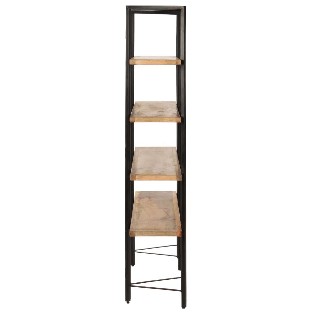 vidaXL Βιβλιοθήκη με 4 Επίπεδα 160 x 35 x 160 εκ. Μασίφ Ξύλο Μάνγκο
