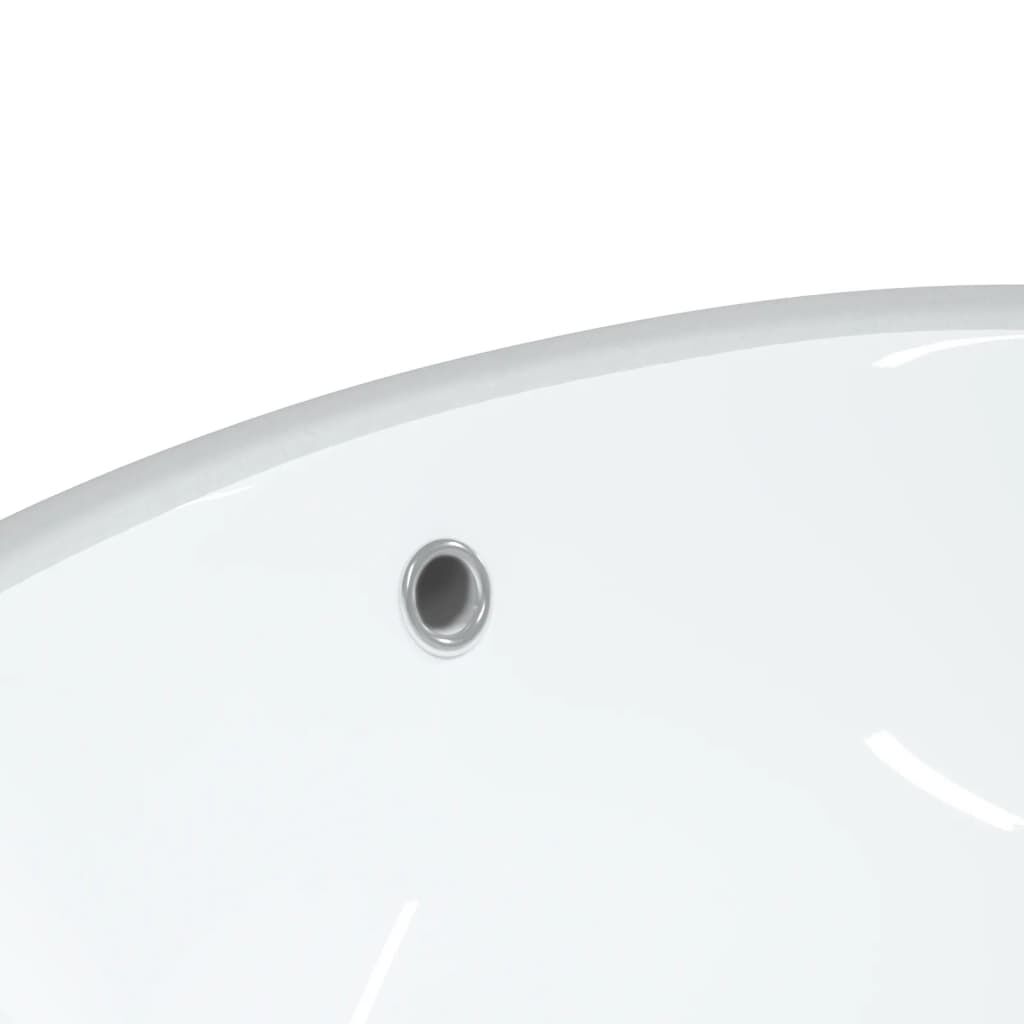 vidaXL Νιπτήρας Μπάνιου Οβάλ Λευκός 56 x 41 x 20 εκ. Κεραμικός