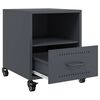 vidaXL Κομοδίνο Ανθρακί 36 x 39 x 43,5 εκ. από Χάλυβα