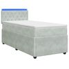 vidaXL &Kappa;&rho;&epsilon;&beta;ά&tau;&iota; Box Spring &mu;&epsilon; &Sigma;&tau;&rho;ώ&mu;&alpha; &kappa;&alpha;&iota; LED &Alpha;&nu;&omicron;&iota;&chi;&tau;ό &gamma;&kappa;&rho;&iota; 90 x 190 cm