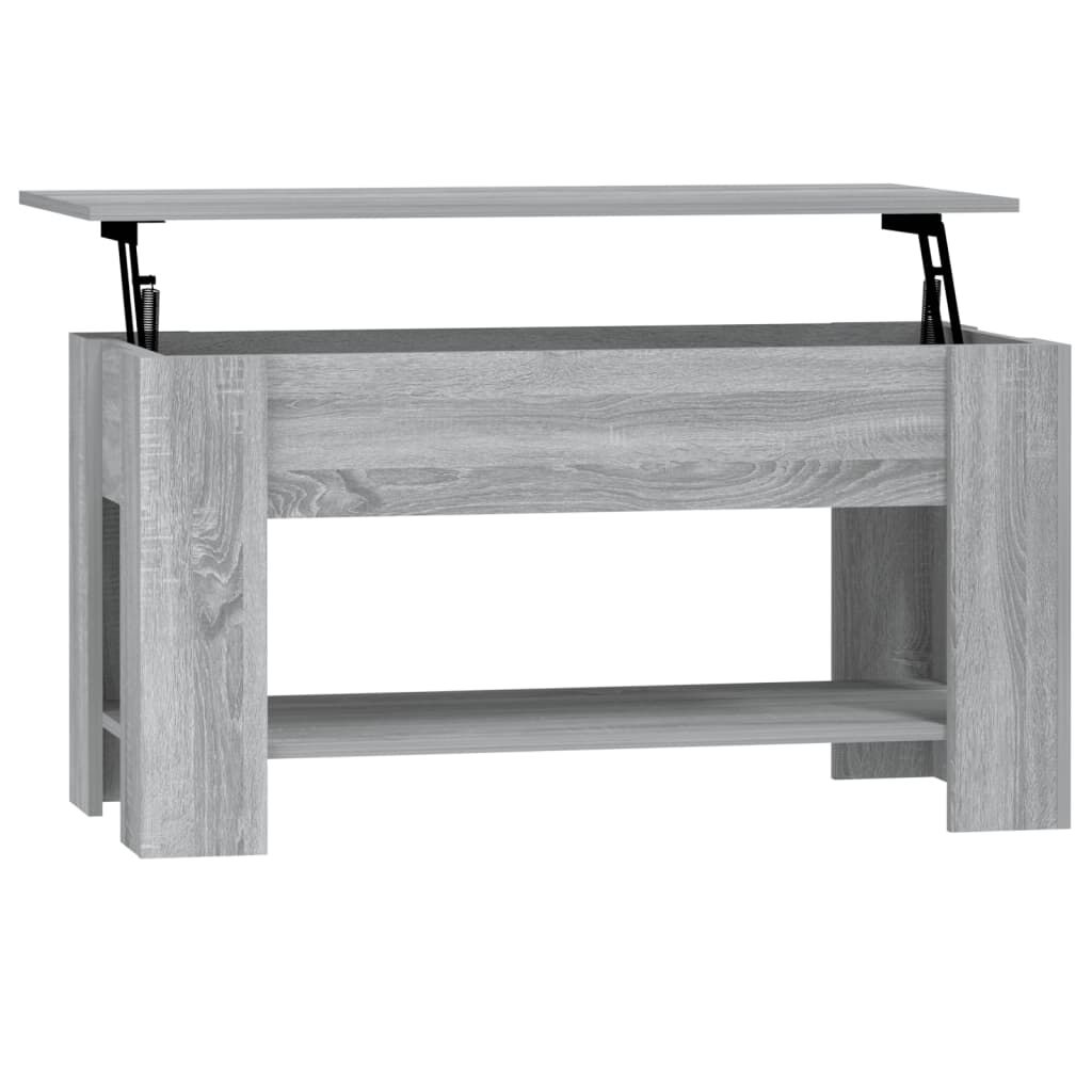 vidaXL Τραπεζάκι Σαλονιού Γκρι Sonoma 101x49x52 εκ. Επεξεργασμένο Ξύλο