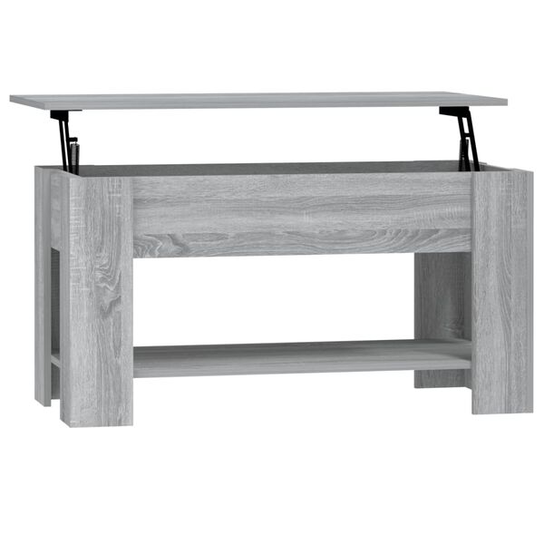 vidaXL Τραπεζάκι Σαλονιού Γκρι Sonoma 101x49x52 εκ. Επεξεργασμένο Ξύλο
