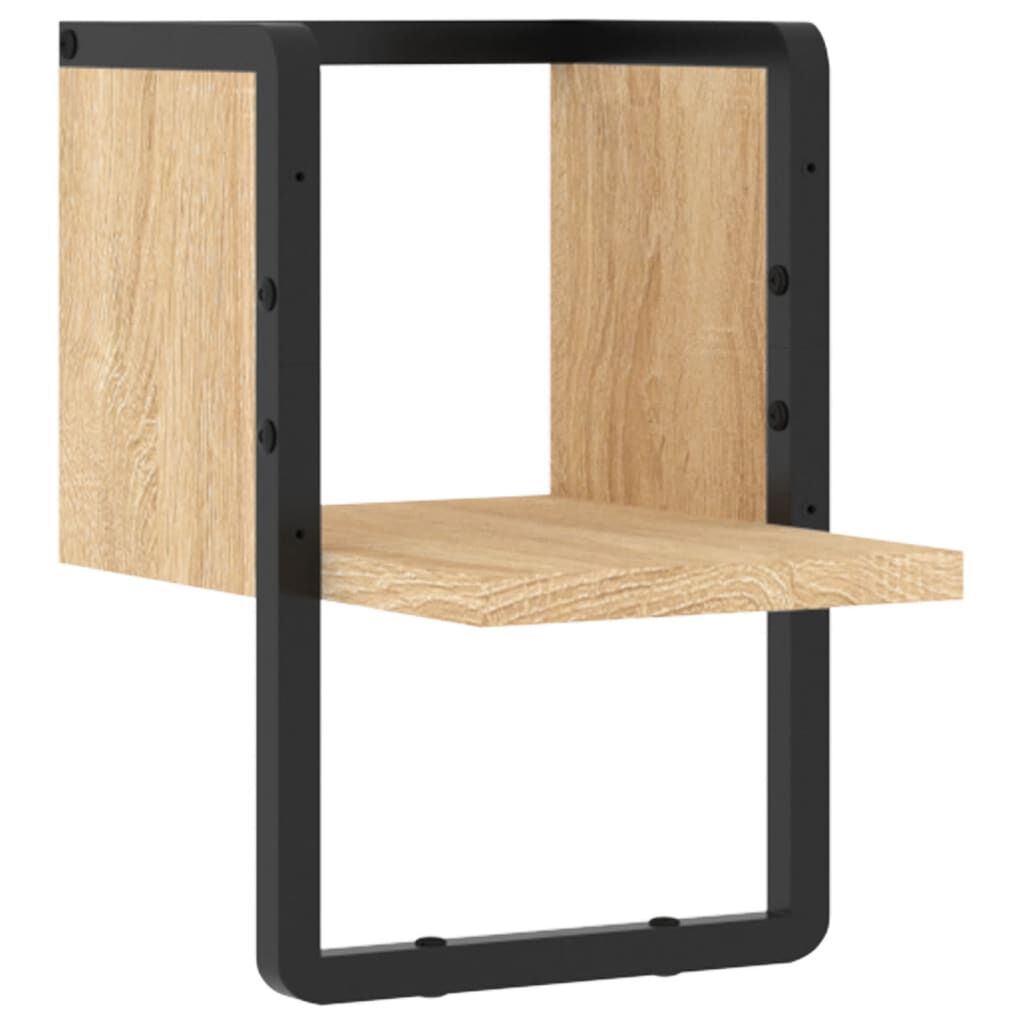 vidaXL Ράφι Τοίχου με Μπάρα Sonoma Δρυς 20x25x30 εκ.