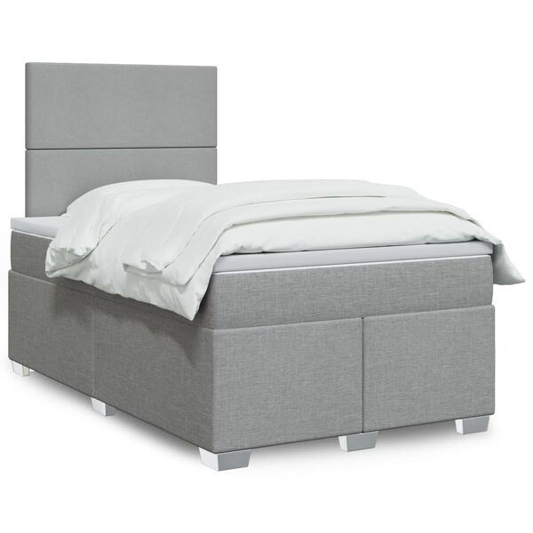 vidaXL &Kappa;&rho;&epsilon;&beta;ά&tau;&iota; Boxspring &mu;&epsilon; &Sigma;&tau;&rho;ώ&mu;&alpha; &Alpha;&nu;&omicron;&iota;&chi;&tau;ό &Gamma;&kappa;&rho;&iota; 120x190 &epsilon;&kappa;. &Upsilon;&phi;&alpha;&sigma;&mu;ά&tau;&iota;&nu;&omicron;