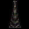 vidaXL Χριστουγεννιάτικο δέντρο LED 447 LED πολύχρωμα 249 εκ.