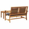 vidaXL Παγκάκι κήπου Φυσικό 110 x 64 x 76.5 εκ Μασίφ ξύλο teak