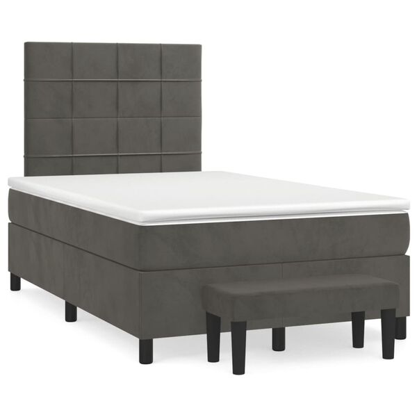 vidaXL &Kappa;&rho;&epsilon;&beta;ά&tau;&iota; Boxspring &mu;&epsilon; &Sigma;&tau;&rho;ώ&mu;&alpha; &Sigma;&kappa;&omicron;ύ&rho;&omicron; &Gamma;&kappa;&rho;&iota; 120x200 &epsilon;&kappa;. &Beta;&epsilon;&lambda;&omicron;ύ&delta;&iota;&nu;&omicron;