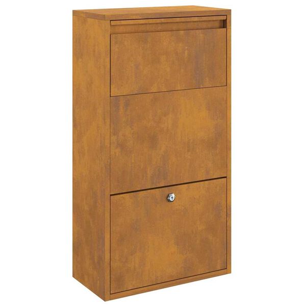 vidaXL Γραμματοκιβώτιο Πακέτων 44x22x82 εκ. Ανθεκτικό Ατσάλι