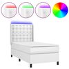 vidaXL &Kappa;&rho;&epsilon;&beta;ά&tau;&iota; Boxspring &mu;&epsilon; &Sigma;&tau;&rho;ώ&mu;&alpha; & LED &Lambda;&epsilon;&upsilon;&kappa;ό 80x200 &epsilon;&kappa;. &Sigma;&upsilon;&nu;&theta;. &Delta;έ&rho;&mu;&alpha;