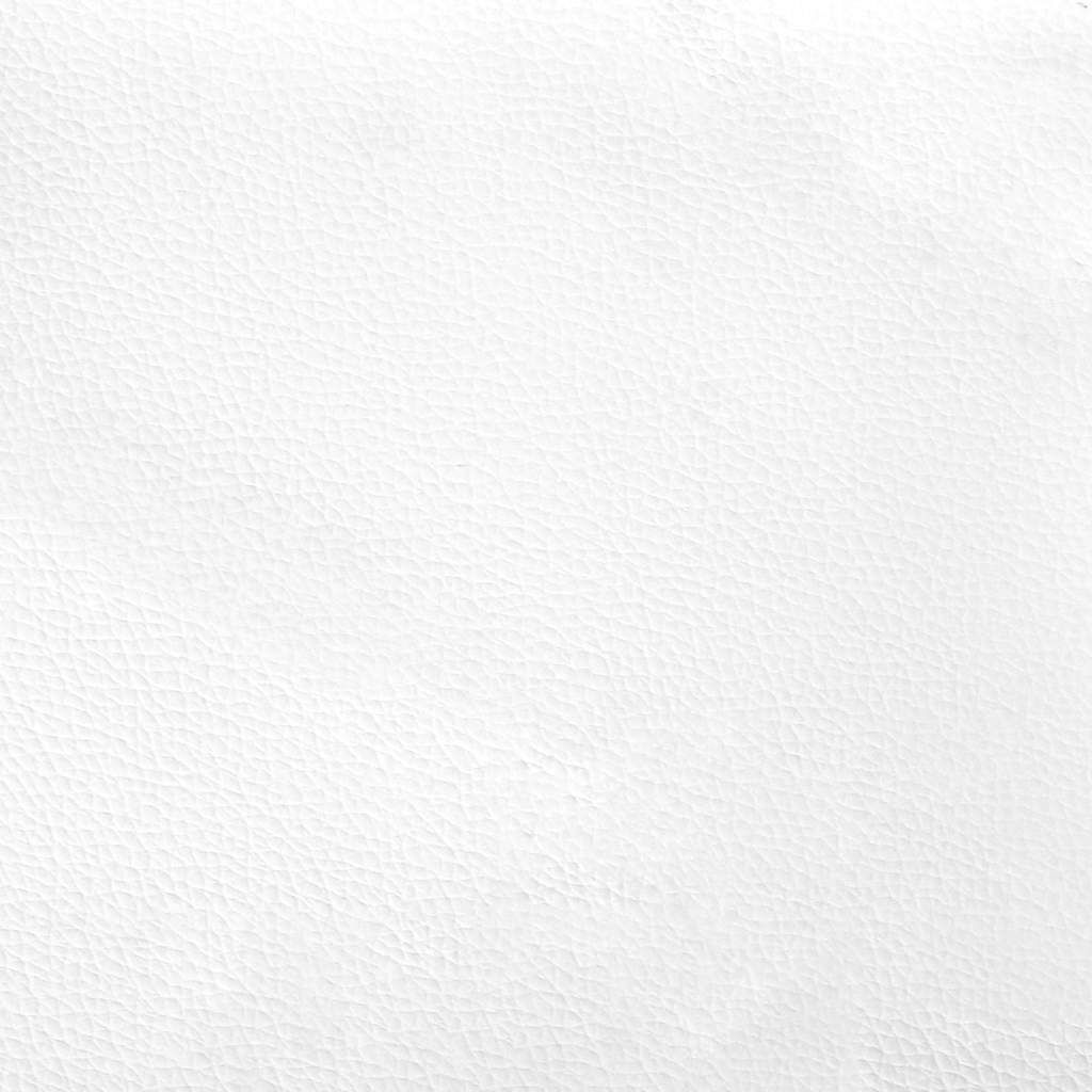 vidaXL Οθωμανικό κρεβάτι με στρώμα Λευκό 90x200cm Faux Leather
