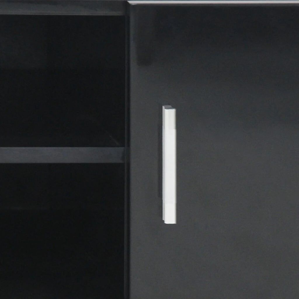 vidaXL Έπιπλο Τηλεόρασης Γυαλιστερό Μαύρο 120 x 40 x 46 εκ. από MDF