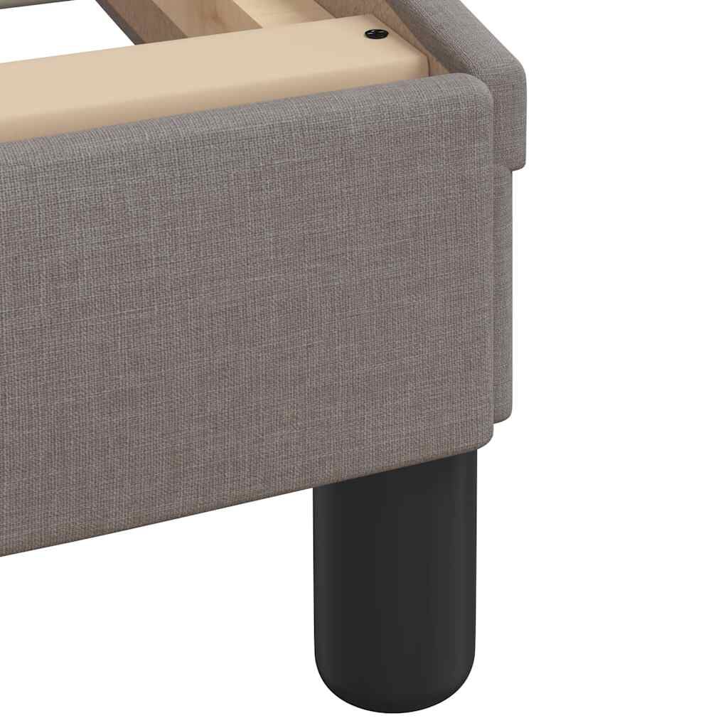vidaXL Σκελετός Κρεβατιού Χωρίς Στρώμα Taupe 90x190 εκ. Υφασμάτινο