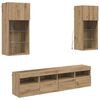 vidaXL &Mu;&omicron;&nu;ά&delta;&epsilon;&sigmaf; &Tau;&omicron;ί&chi;&omicron;&upsilon; &Tau;V &mu;&epsilon; LED 5 pcs Artisan Oak &Epsilon;&pi;&epsilon;&xi;&epsilon;&rho;&gamma;&alpha;&sigma;&mu;έ&nu;&omicron; &xi;ύ&lambda;&omicron;