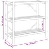vidaXL Ραφιέρα 3 Επιπέδων 100x40x90 εκ. από Μπαμπού