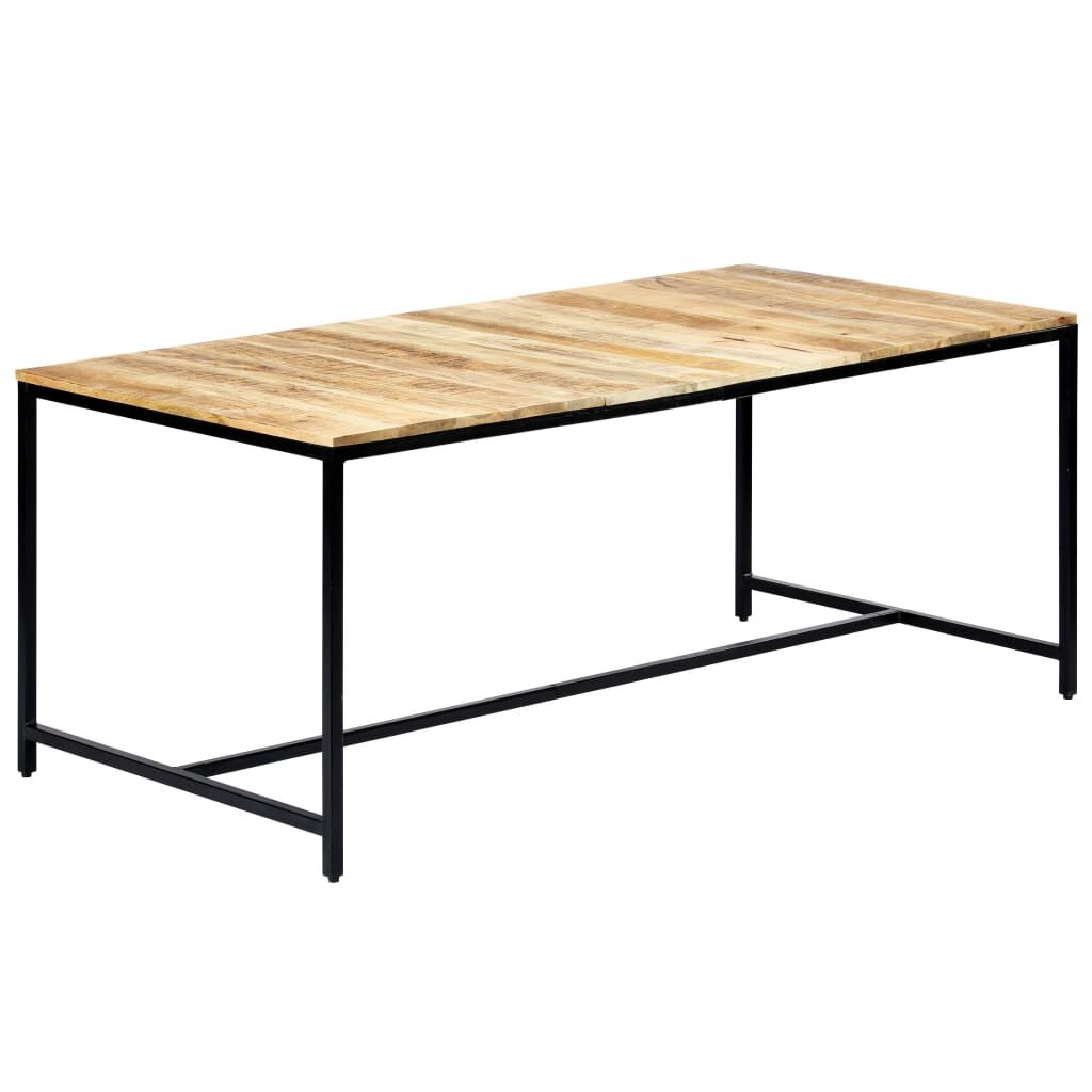 vidaXL Τραπεζαρία 180 x 90 x 75 εκ. από Μασίφ Ακατέργαστο Ξύλο Μάνγκο