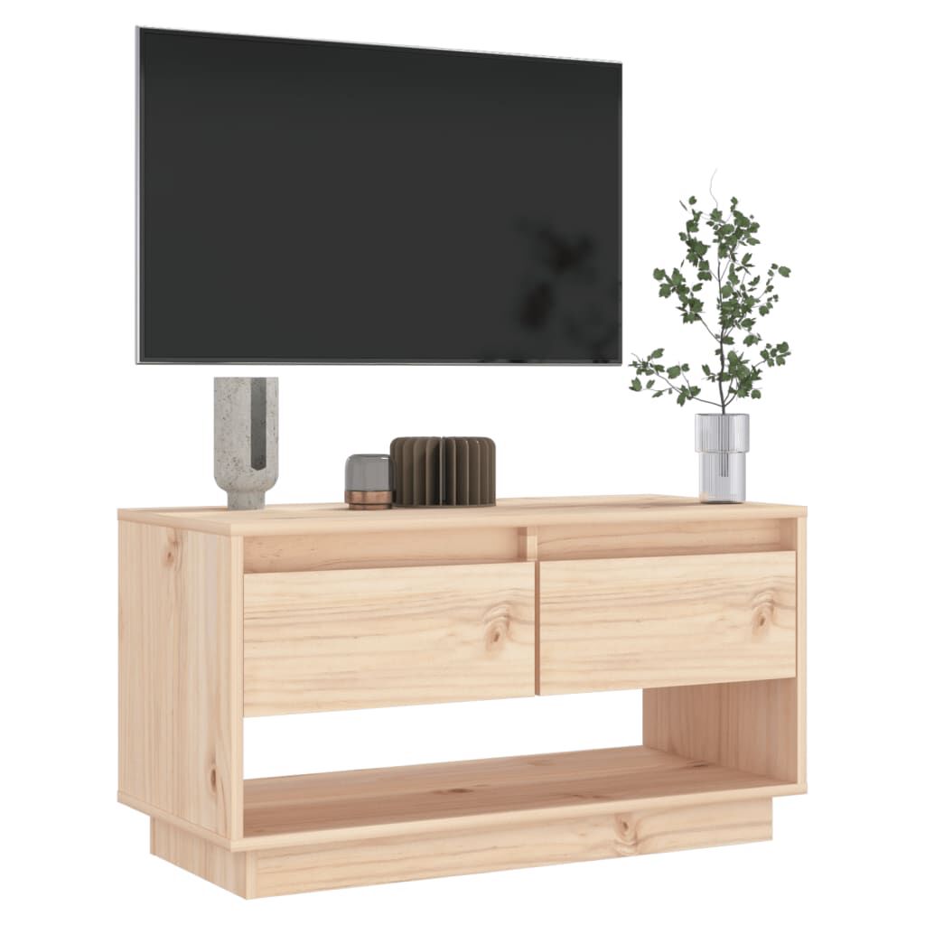 vidaXL Έπιπλο Τηλεόρασης 74 x 34 x 40 εκ. από Μασίφ Ξύλο Πεύκου