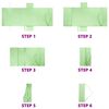 vidaXL Πετσέτες ξαπλώστρας 2 pcs Πράσινο 210 x 75 cm