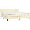 vidaXL &Kappa;&rho;&epsilon;&beta;ά&tau;&iota; Boxspring &mu;&epsilon; &Sigma;&tau;&rho;ώ&mu;&alpha; &Kappa;&rho;&epsilon;&mu; 200x200 &epsilon;&kappa;. &Sigma;&upsilon;&nu;&theta;&epsilon;&tau;&iota;&kappa;ό &Delta;έ&rho;&mu;&alpha;