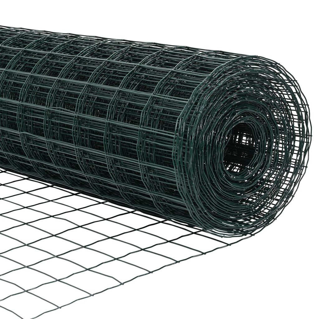 vidaXL σετ φράκτη Σετ 2 Πράσινο Πολυαιθυλένιο 25 x 1.2 m Ανθεκτικός