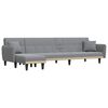vidaXL Καναπές Κρεβάτι Γωνιακός Αν. Γκρι 275x140x70 εκ. Υφασμάτινος