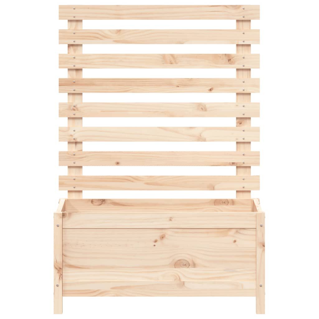 vidaXL Ζαρντινιέρα με Ράφι 79 x 39,5 x 114 εκ. από Μασίφ Ξύλο Πεύκου